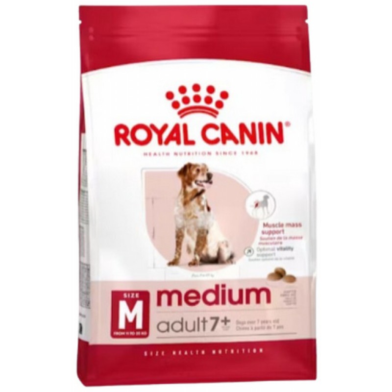 Royal Canin πλήρης τροφή Size Health Nutrition medium adult 7+ 15kg