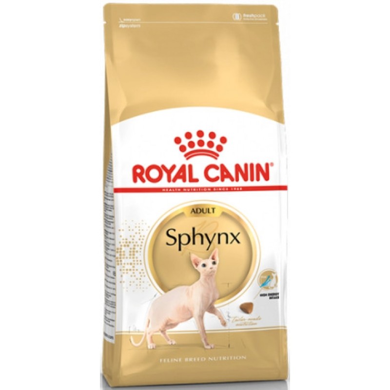Royal Canin Πλήρης και ισορροπημένη τροφή για ενήλικες γάτες φυλής Sphynx άνω των 12 μηνών 2kg