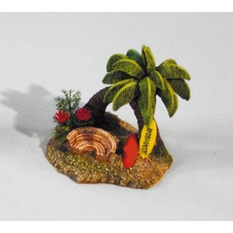 DECOR ''TROPICAL ISLAND'' 15.5x12.5x16.5cm