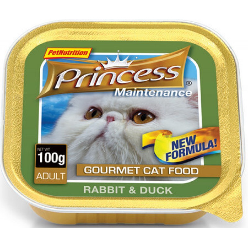 Princess Pate Cat τροφή γάτας ( κουνέλι, πάπια ) 100gr