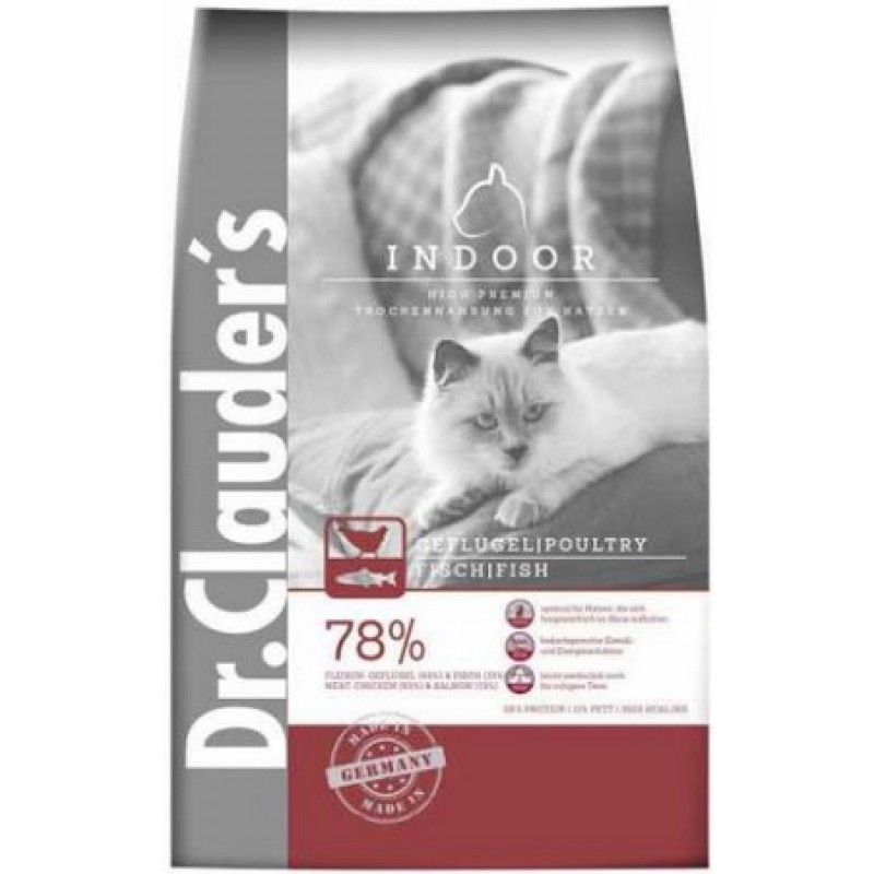 Dr.Clauder High Premium Cat indoor πουλερικά 4kg