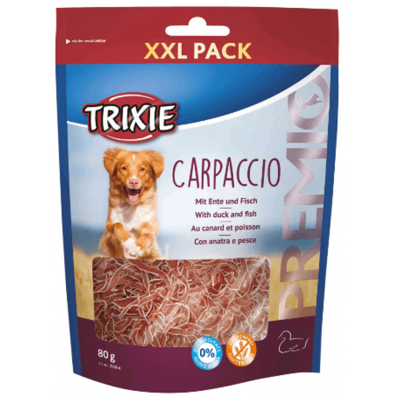 Trixie λιχουδιές premio carpaccio πάπια/ψάρι 80gr