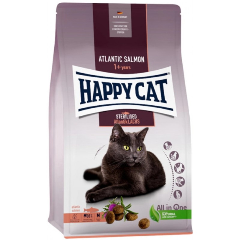 Happy Cat Supreme Sterilised Σολομός 4kg