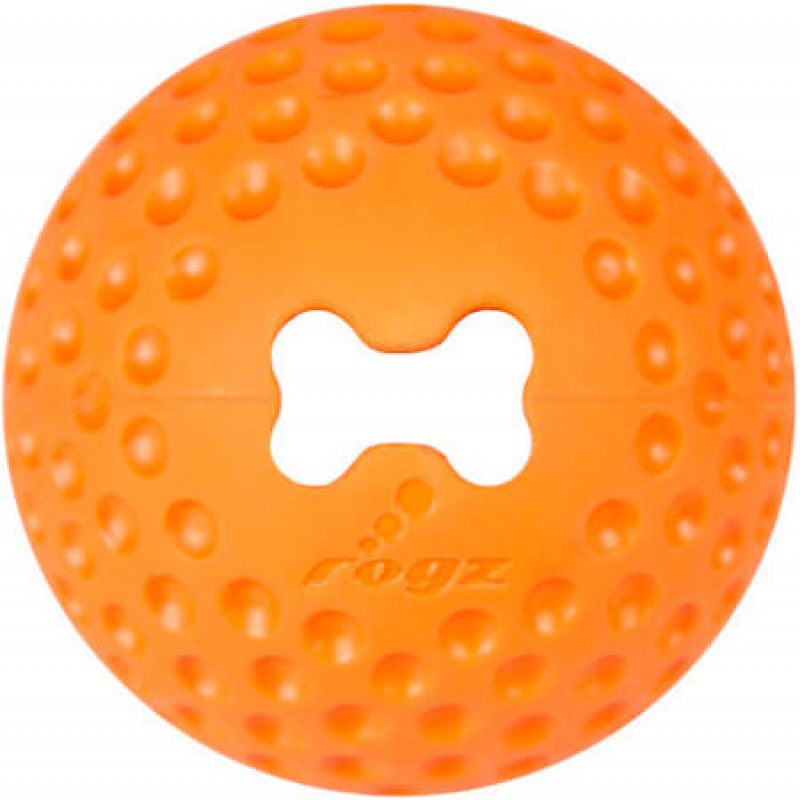 Rogz παιχνίδι σκύλου μπάλα Gumz medium πορτοκαλί