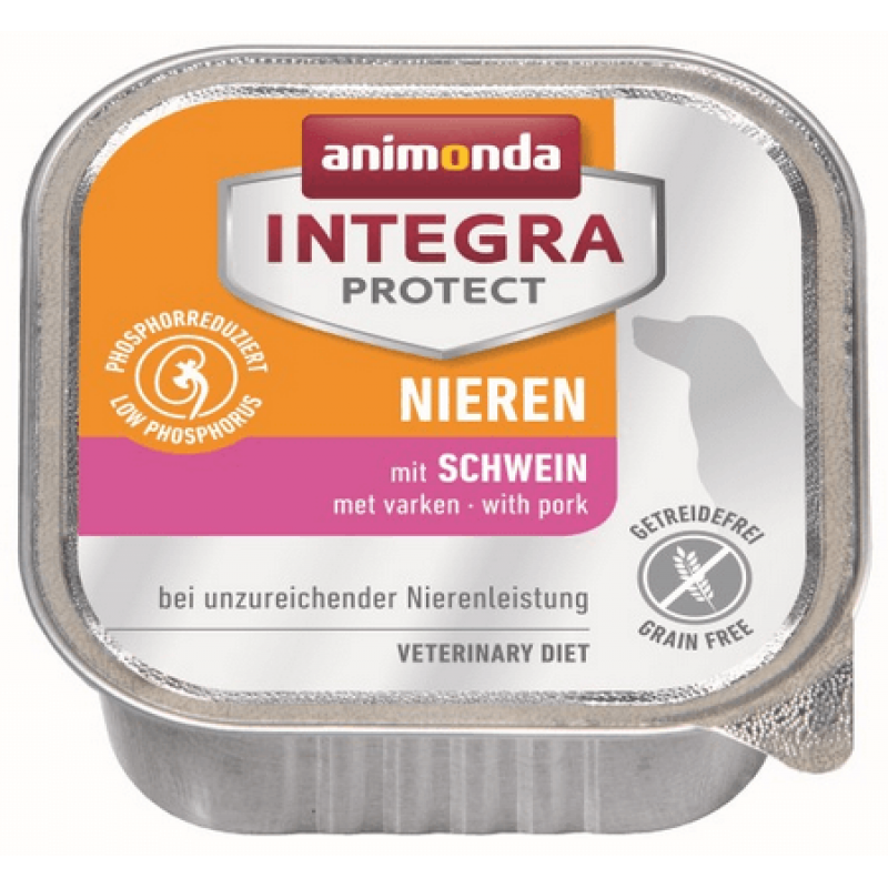 Animonda integra protect nieren renal χοιρινό 150gr κλινική τροφή για σκύλους με πρόβλημα στα νεφ