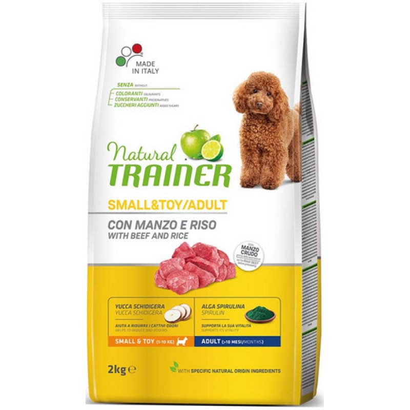 Natural Trainer για μικρόσωμους ενήλικους σκύλους με βοδινό 2kg