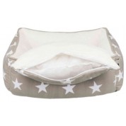 Trixie κρεβάτι Stars τεφρά/άσπρο 65x50cm