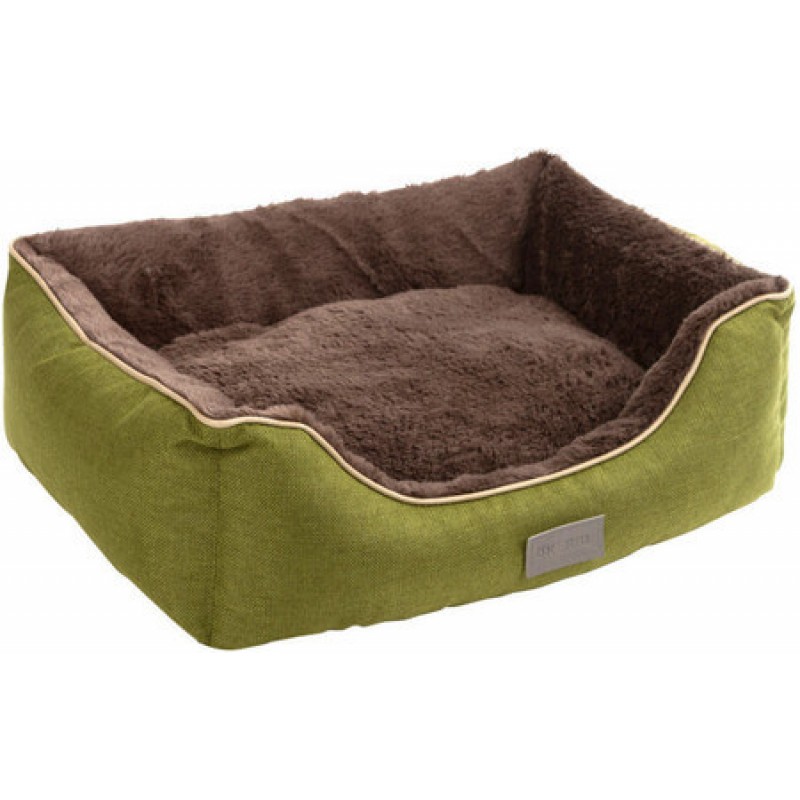 Kerbl Άνετο κρεβάτι σκύλου Samuel γκρι/πράσινο,50x40x15cm