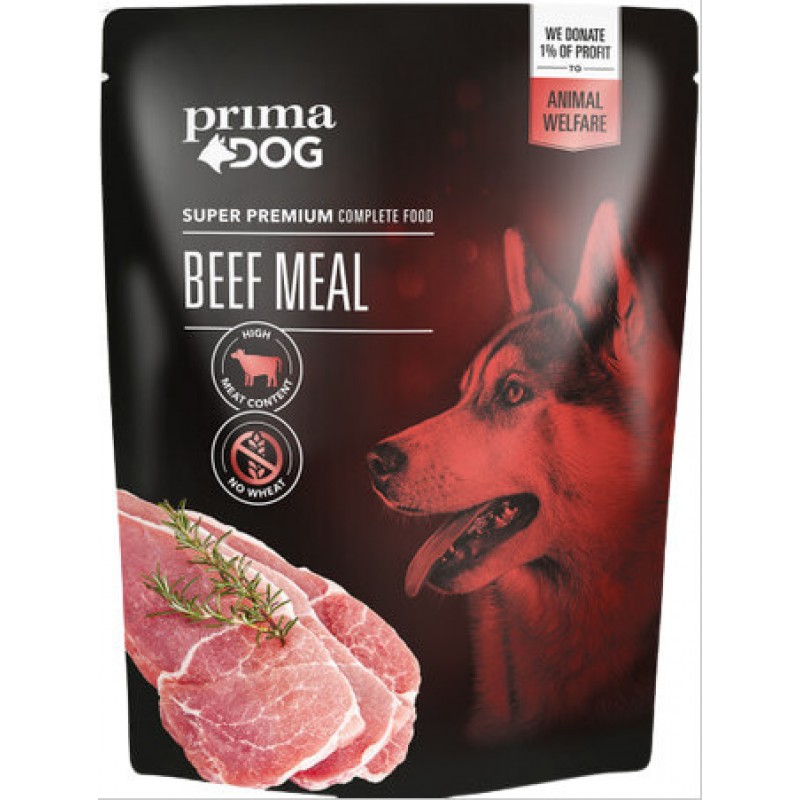 Vafo Prima dog γεύμα για ενήλικους σκύλους με βοδινό 260gr