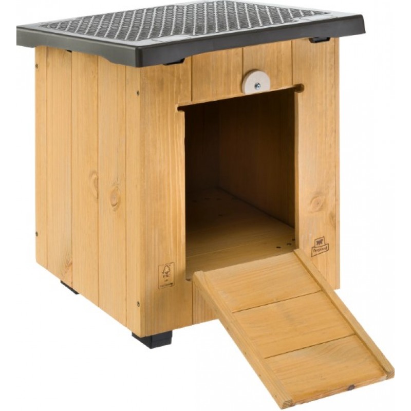 Ferplast σκυλόσπιτο ξύλινο baita 40 39x49,5xh43cm