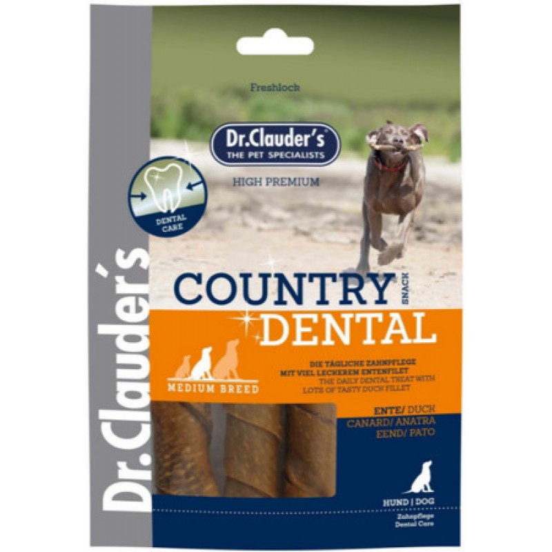 Dr Clauder's Country Dental Snack Duck - Med Breed 120g