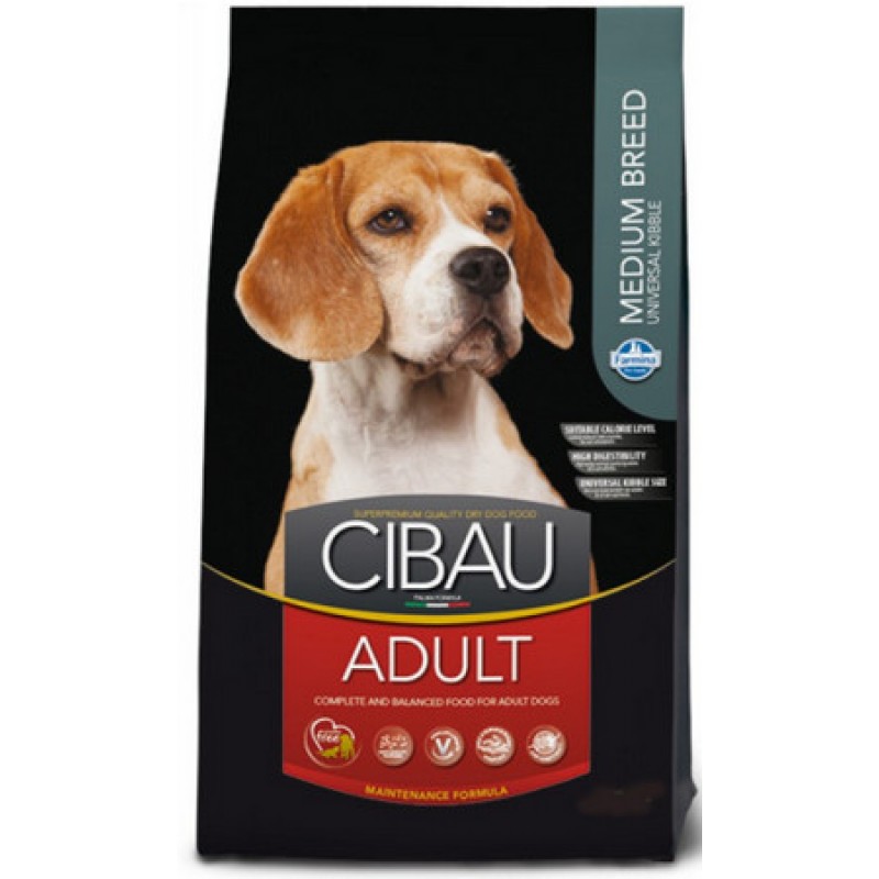 Farmina Cibau πλήρης, ισορροπημένη τροφή για ενήλικους σκύλους μεσαίων φυλών με κοτόπουλο & ρύζι