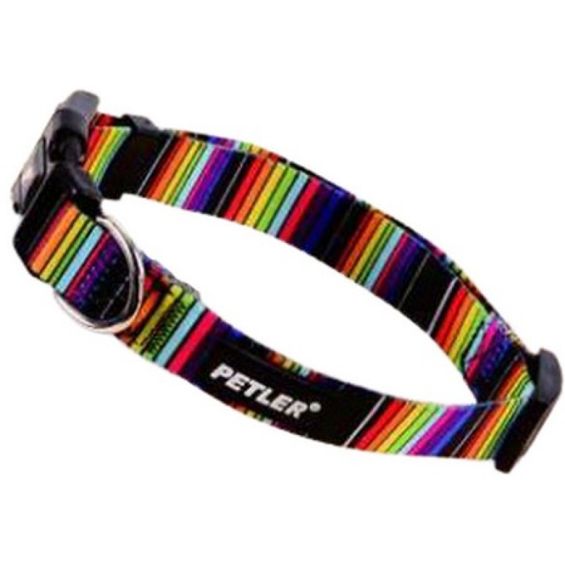 Petler rainbow περιλαίμιο μαύρο medium 1,6cm x 26 – 41cm.