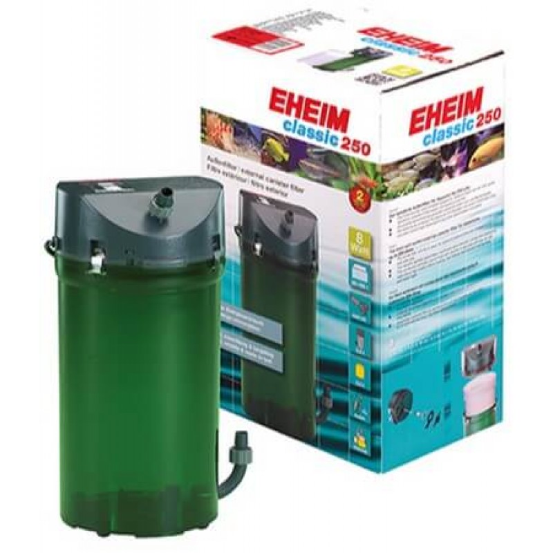 Eheim εξωτερικό φίλτρο classic 250 με substrat, φίλτρα και διπλές βάνες ασφαλείας