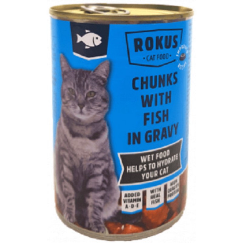 Rokus Κονσέρβα Γάτας Ψάρι 415gr