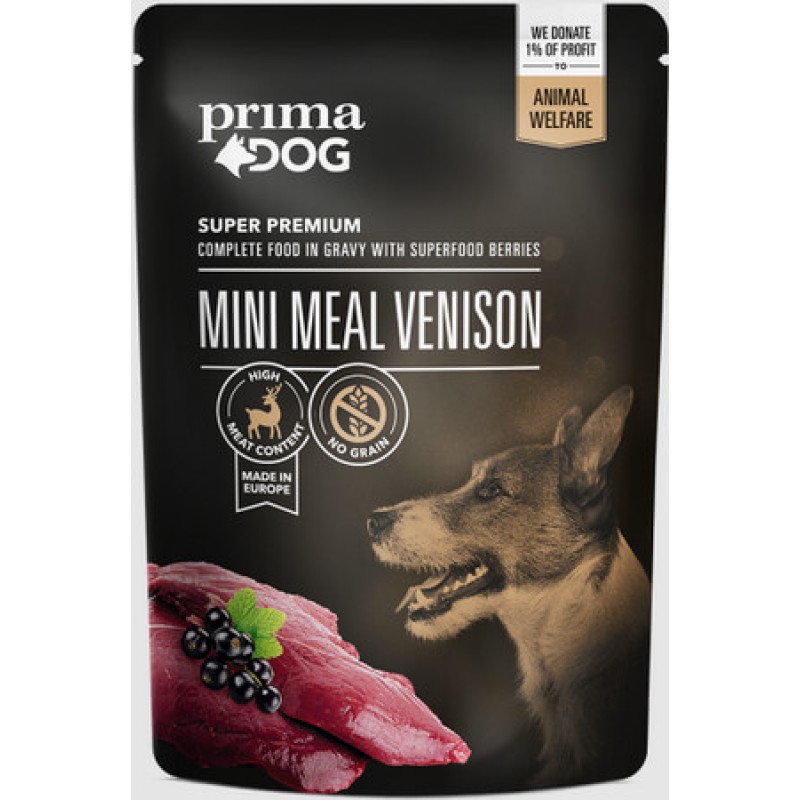 PrimaDog Μίνι Γεύμα Ελαφιού 85gr