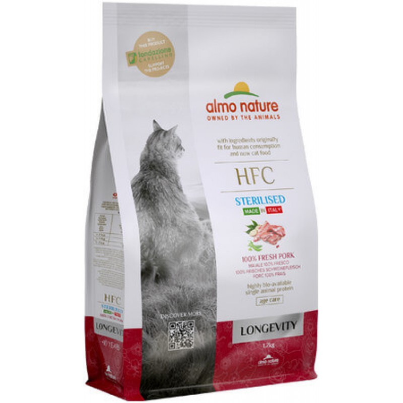 Almo Nature HFC τροφή για στειρωμένες γάτες με Χοιρινό 300g