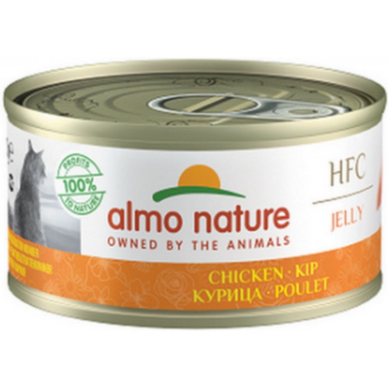 Almo Nature HFC Natural -πλήρη τροφή γάτας σε ζελέ με κοτόπουλο 70g