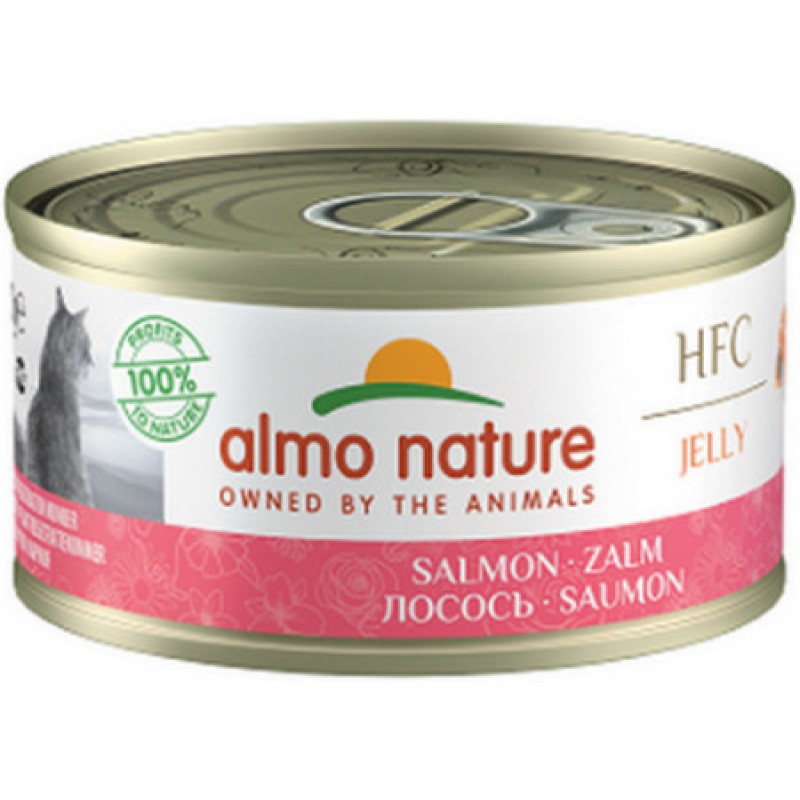 Almo Nature HFC Natural -πλήρη τροφή γάτας σε ζελέ με σολομό 70g