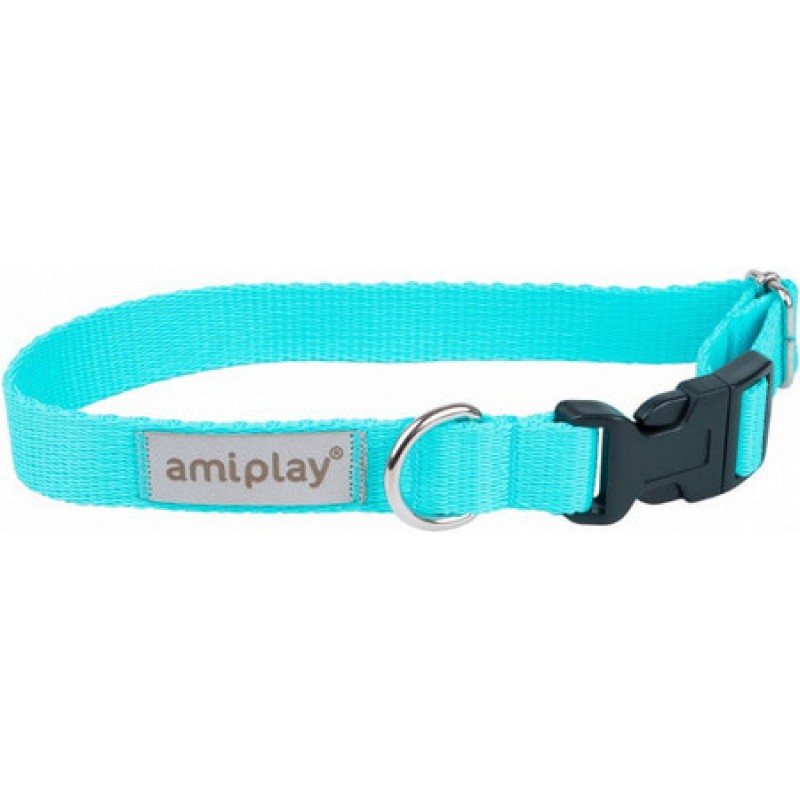 Amiplay-περιλαίμιο σκύλου SAMBA τιρκουάζ XSmall 18-30 x 1cm