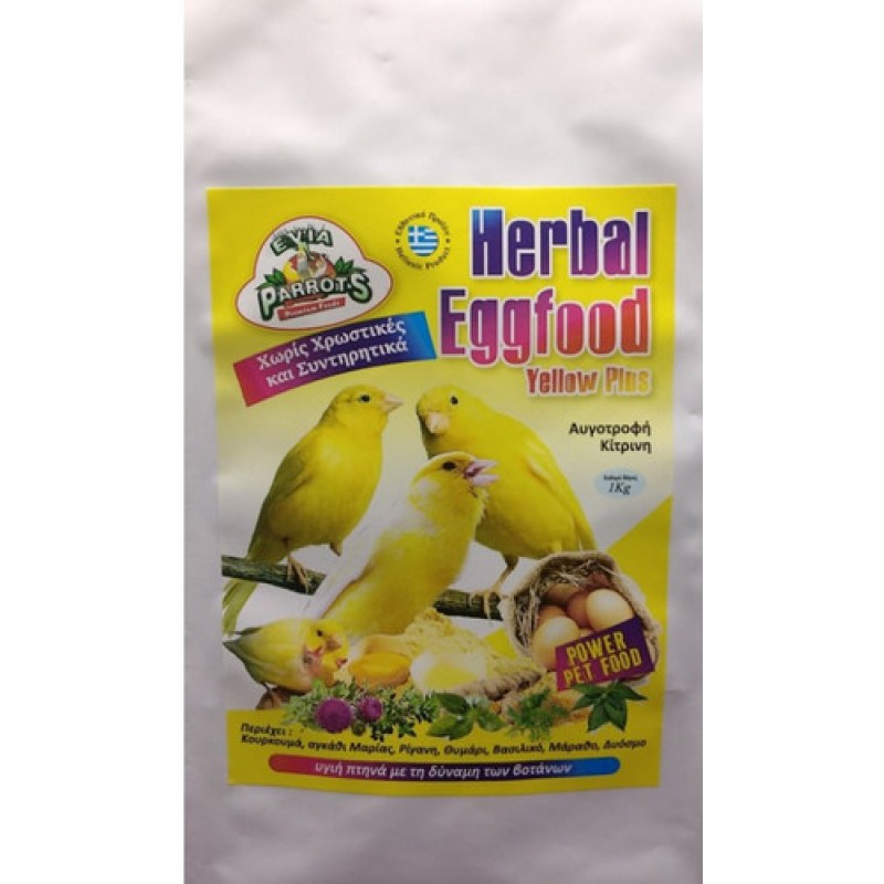 Evia parrots Herbal Eggfood Yellow Plus 1kg