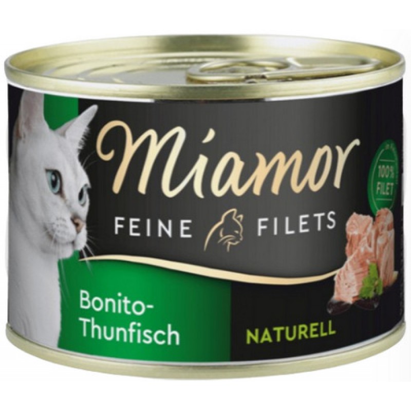 Finnern Miamor κομμάτια φιλέτα Bonito τόνου στο δικό του χυμό με χαμηλά λιπαρά 156g